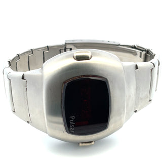 Silvertone 1970's Pulsar LED Wristwatch
