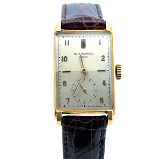 18K Rare Patek Philippe Ref. 1559 Rectangular Wristwatch