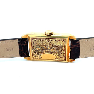 18K Rare Patek Philippe Ref. 1559 Rectangular Wristwatch