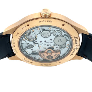 18K Piaget Black Tie Emperador Minute Repeater Wristwatch, Complete