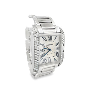 18K Diamond Cartier XL Tank Anglaise