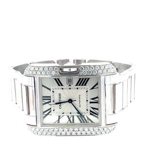 18K Diamond Cartier XL Tank Anglaise