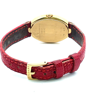 18K Bulgari Women's Oval Quartz Wristwatch