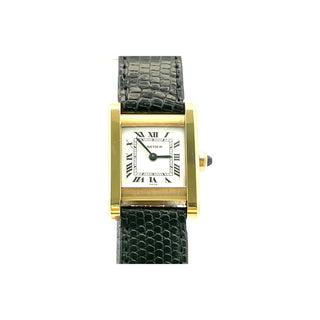18K Cartier Tank Normal Wristwatch