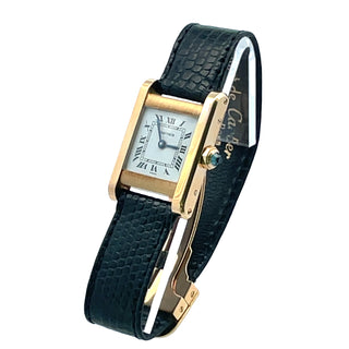 18K Cartier Tank Normal Wristwatch