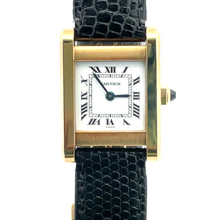 18K Cartier Tank Normal Wristwatch