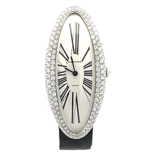 18K Cartier Cartier Baignoire Allongee Diamond Maxi