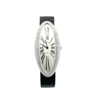 18K Cartier Cartier Baignoire Allongee Diamond Maxi