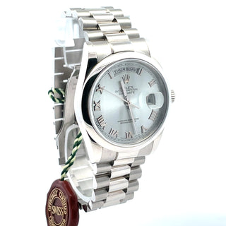 Platinum Rolex Day-Date 'Glacier' Ref. 118206 Wristwatch
