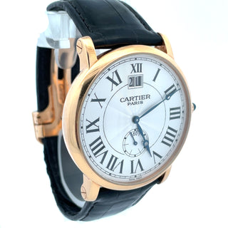 18K Rose Gold Rotonde de Cartier Date Wristwatch