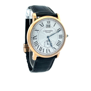 18K Rose Gold Rotonde de Cartier Date Wristwatch