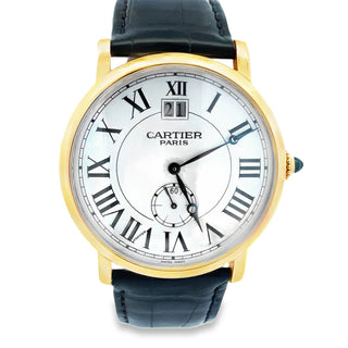 18K Rose Gold Rotonde de Cartier Date Wristwatch