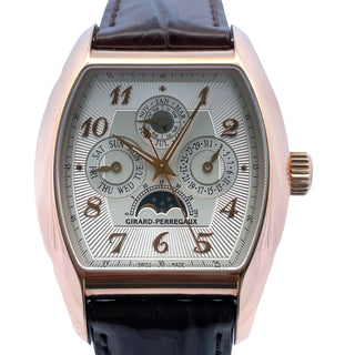 18K Rose Girard-Perregaux Perpetual Calendar Wristwatch