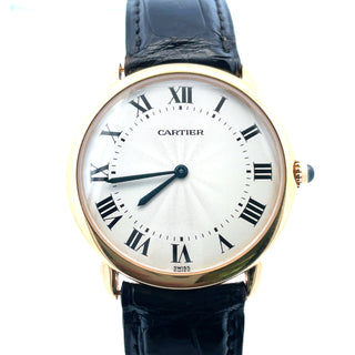 18K Cartier Ronde Louis Mecanique Wristwatch, Complete