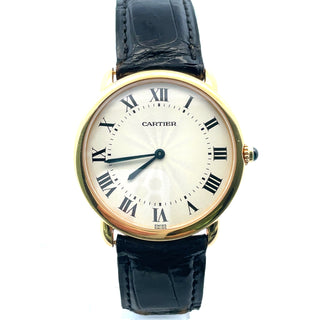 18K Cartier Ronde Louis Mecanique Wristwatch, Complete