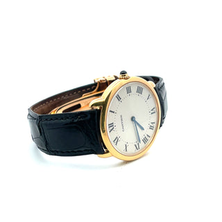 18K Cartier Ronde Louis Mecanique Wristwatch, Complete