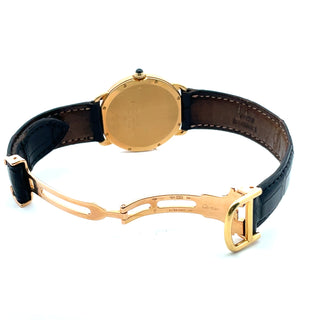 18K Cartier Ronde Louis Mecanique Wristwatch, Complete