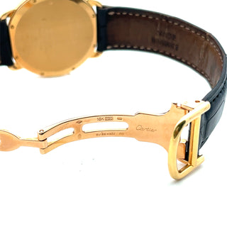 18K Cartier Ronde Louis Mecanique Wristwatch, Complete