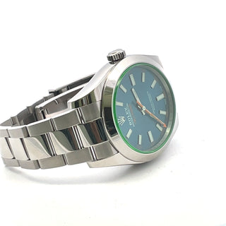 Stainless Steel Rolex Milgauss Blue Dial, B&P