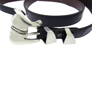 Kieselstein-Cord Sterling Buckle Belt