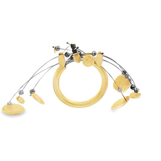 18K Black Diamond Ring