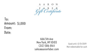 $250 Gift Certificate
