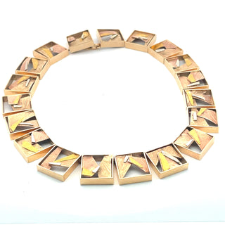 Glenda Arentzen: Multi-Gold 'Box' Necklace