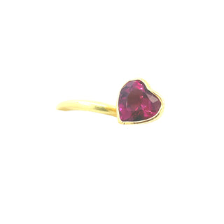 Atelier Zobel: Rubellite Heart Solitaire Ring
