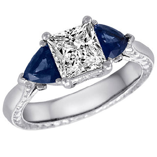 Platinum and Sapphire Mounting