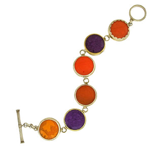 Jennifer Trask: Purple and Orange Bracelet