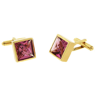 Pink Tourmaline Cufflinks