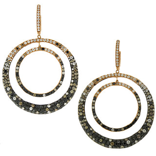 Diamond Circle Earrings