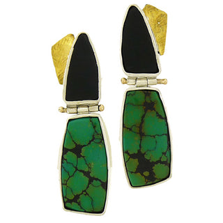 Ebony Turquoise Earrings
