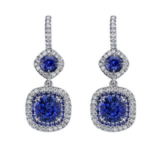 Omi Prive: Sapphire Drop Earrings