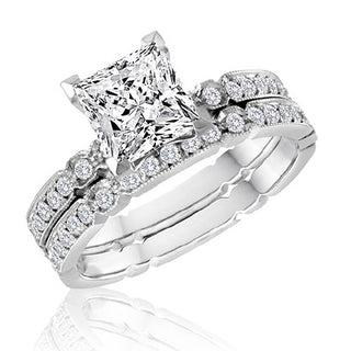 Princess-Cut Wedding Set