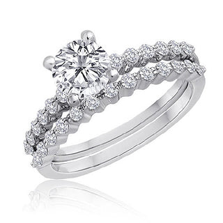 SimonG: Diamond Mounting Wedding Set