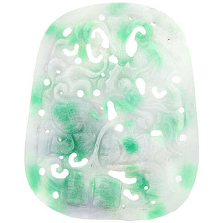 Large Carved Jadeite Plaque