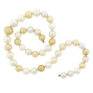 South Sea White and Golden Pearl Strand