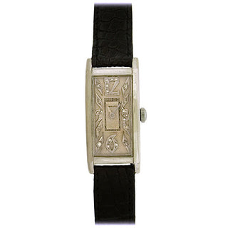 Platinum Deco Hamilton Dress Watch