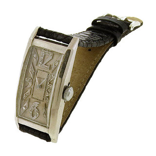 Platinum Deco Hamilton Dress Watch