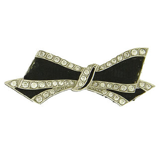 Edwardian Platinum Bow Tie Brooch