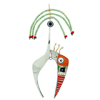 'Visula' Mixed Media Brooch