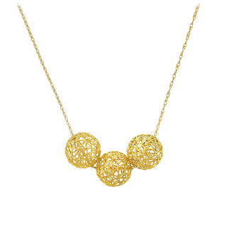 Baiyang Qiu: Triple Bead Necklace