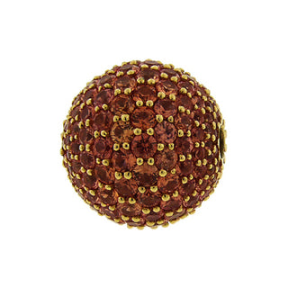 Orange Sapphire Pearl Clasp