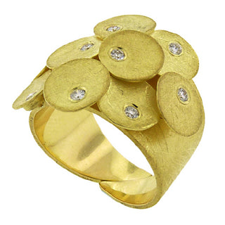 18K and Diamond Cluster Ring