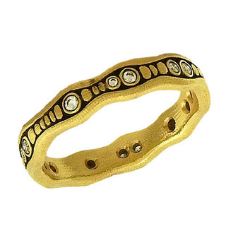 Alex Sepkus: Sparkling Stream Wedding Band