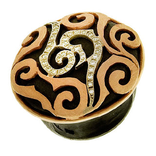 Alishan: Diamond Scroll Ring