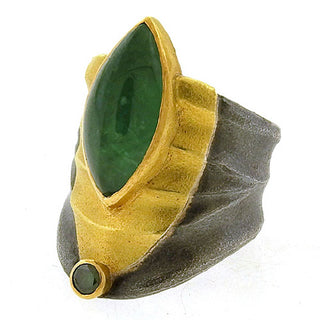 Green Tsavorite Garnet Ring
