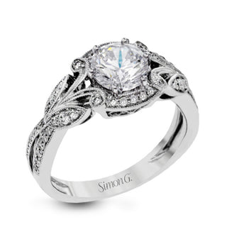 Simon G: Filigree Engagement Ring