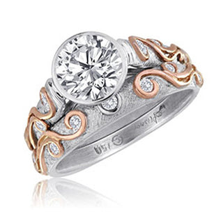 Alishan: Two-Tone Gold Wedding Set